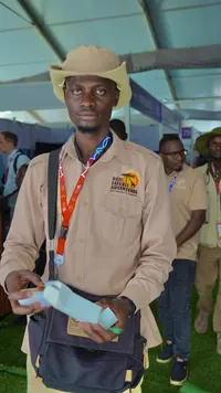 Day Safaris team member with brochures