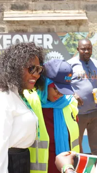 Guests sharing a laugh at the event